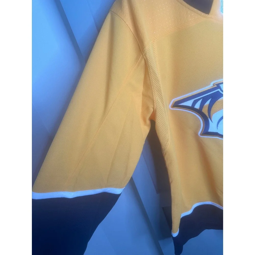 Nashville Predators Adidas NHL Jersey Size 54‎ Yellow Tennessee Hockey